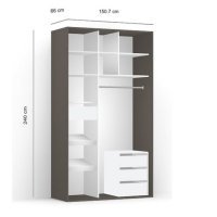 DRESSING LEX 151-240-66 D GRI/O/CZP